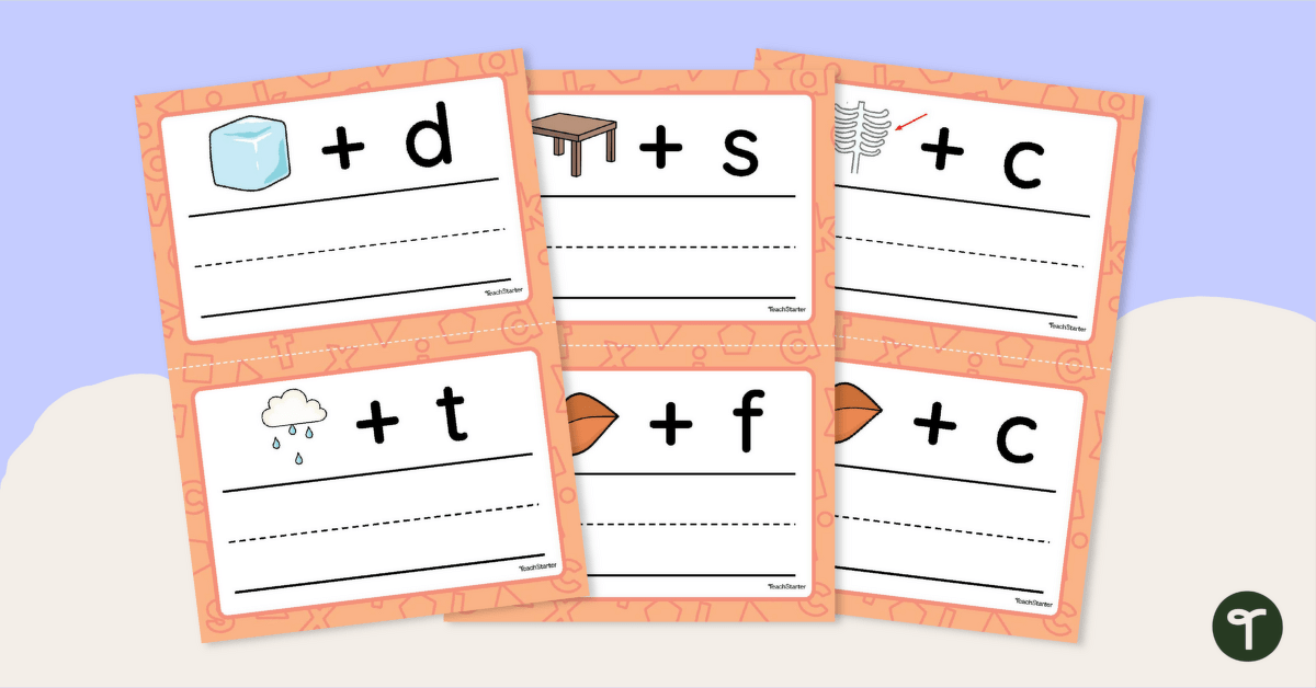 Phoneme Addition Task Cards teaching resource