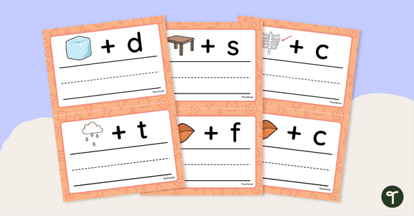 Go to Phoneme Addition Task Cards teaching resource