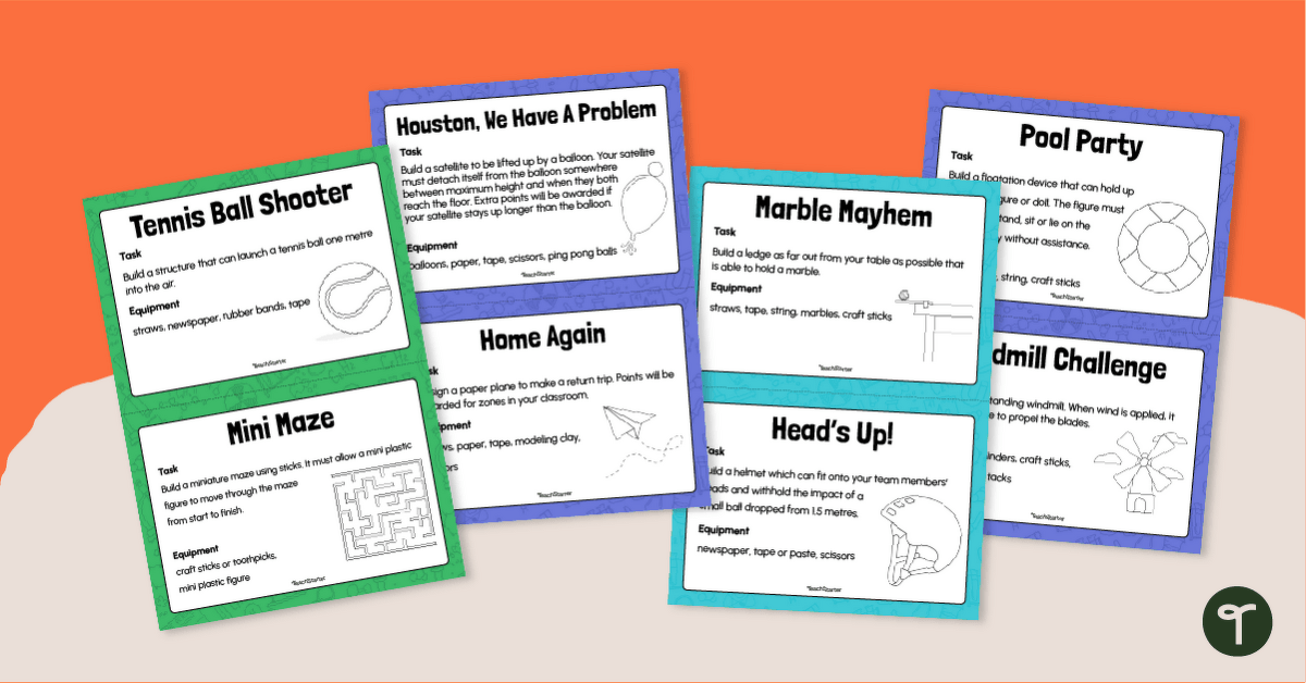 STEM Activity Cards - Middle Years teaching resource