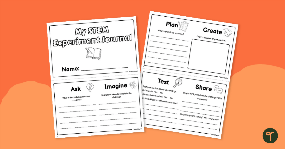 Printable Journal for STEM Experiments teaching resource