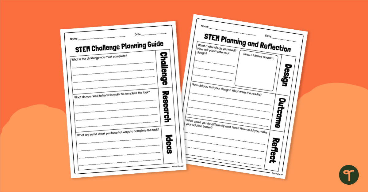 STEM Challenge Graphic Organizer - Upper Grades teaching resource