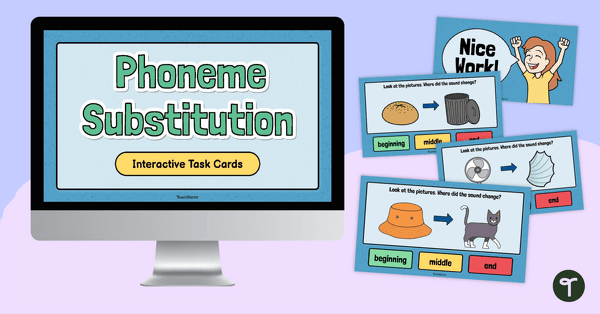 Go to Phoneme Substitution Digital Activity teaching resource