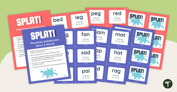 Go to Phoneme Substitution Games - SPLAT Card Game teaching resource