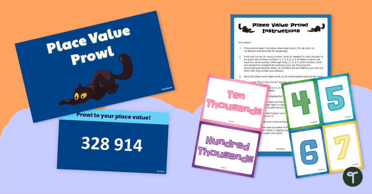 Place Value Review Game — "Place Value Prowl!" teaching resource