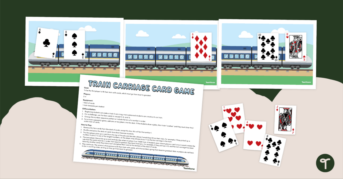 Number Ordering Game (Numbers 1 - 10) teaching resource