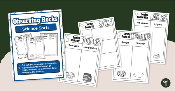 Go to Sorting Rocks By Properties - Science Sorting Mats teaching resource