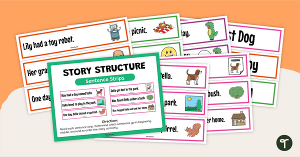 Go to Story Structure Sentence Strips teaching resource