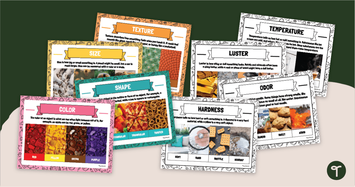 Physical Properties of Matter Poster Pack teaching resource