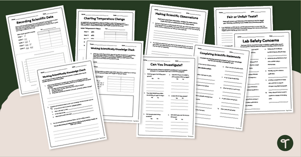 Go to Working Scientifically - Skills for Science Inquiry Worksheet Pack teaching resource