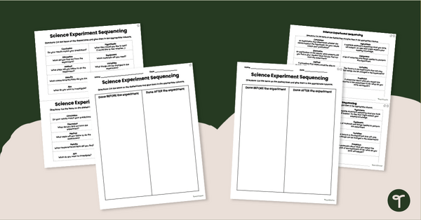 Go to Experimental Design Worksheet - Scientific Method Cut and Paste teaching resource