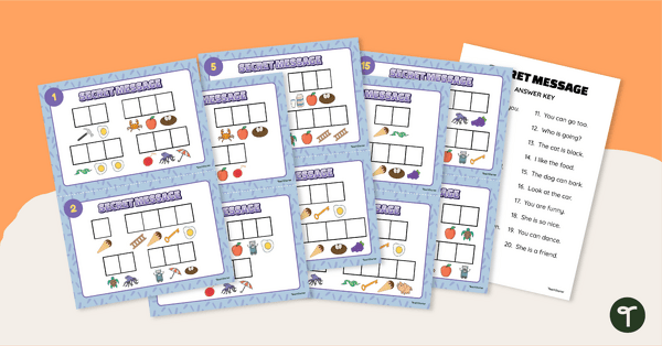 Go to Beginning Sounds Mystery Task Cards teaching resource