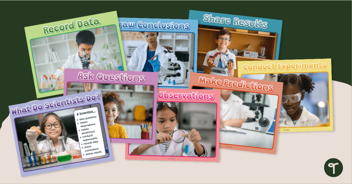 Scientific Method Chart Pack (F-1) teaching resource