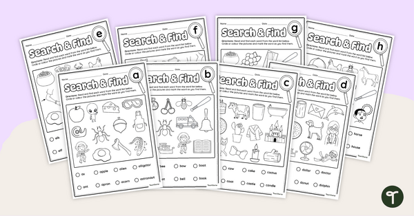 Go to Beginning Sounds Worksheets teaching resource