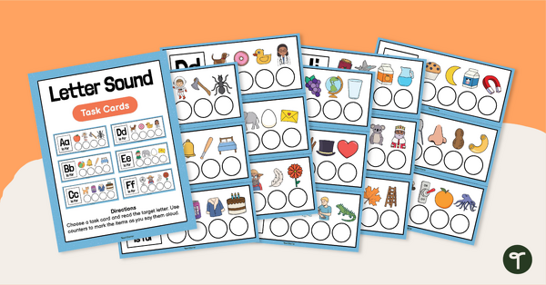 Go to Letter Sound Recognition Activity Task Cards teaching resource