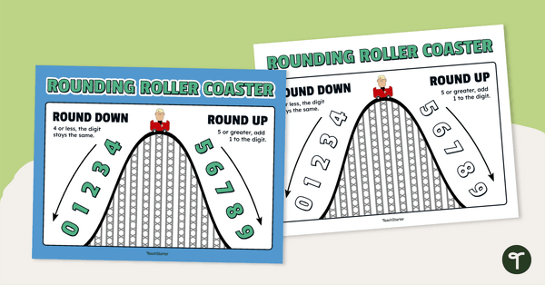 Go to Rounding Anchor Chart — Rounding Roller Coaster! teaching resource