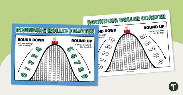 Go to Rounding Anchor Chart — Rounding Roller Coaster! teaching resource