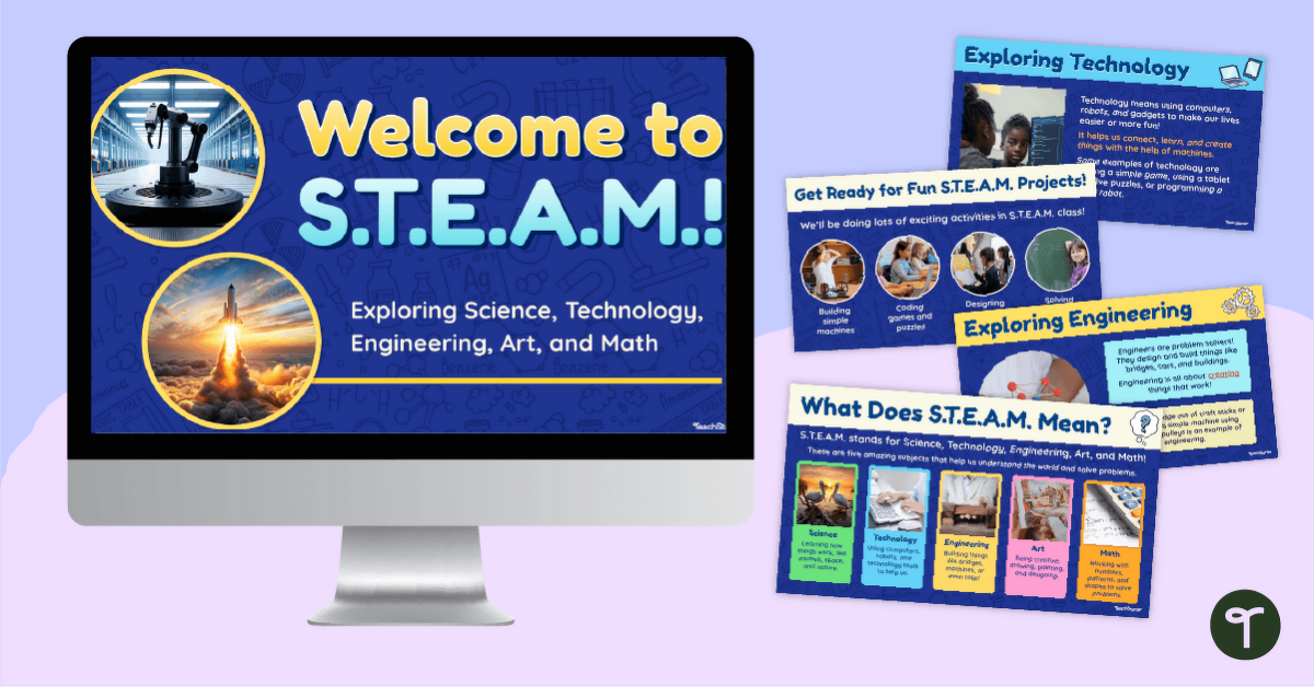 What is S.T.E.A.M. Education? Teaching Slides teaching resource