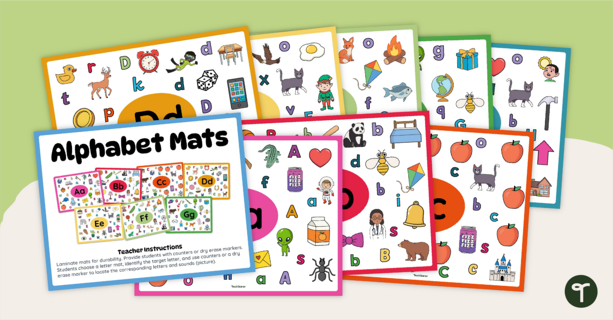 I Spy Alphabet Sounds Mat teaching resource