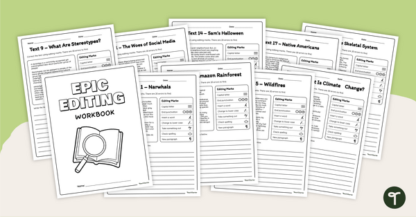 Go to Epic Editing Workbook – 5th and 6th Grade teaching resource