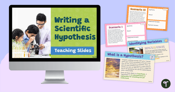 Go to Writing a Scientific Hypothesis - Lesson Slides teaching resource