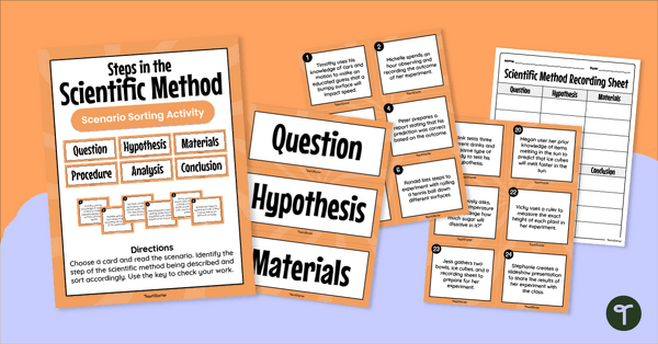 Go to Scientific Investigation Scenarios - Sorting Activity teaching resource