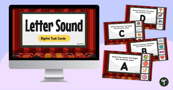 Go to Letter Sound Digital Task Cards teaching resource