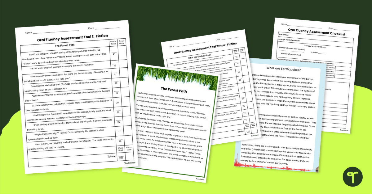 Fluency Assessment Tool teaching resource