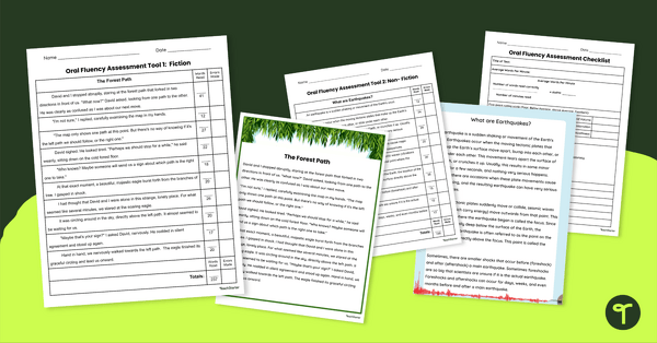 Go to Fluency Assessment Tool teaching resource