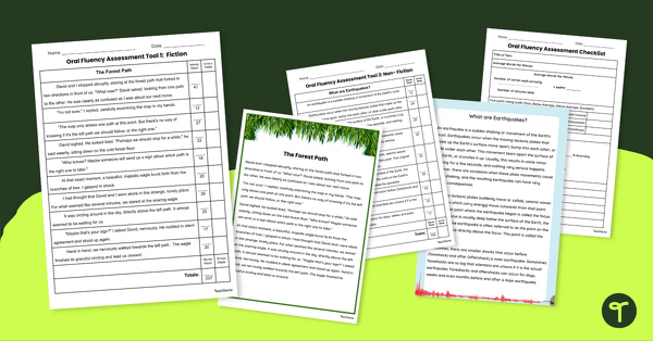 Go to Fluency Assessment Tool teaching resource