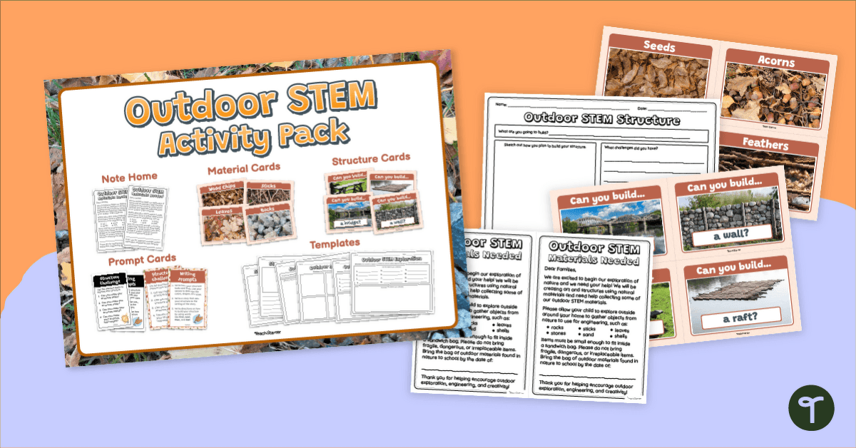 Outdoor STEM Activities Resource Pack teaching resource