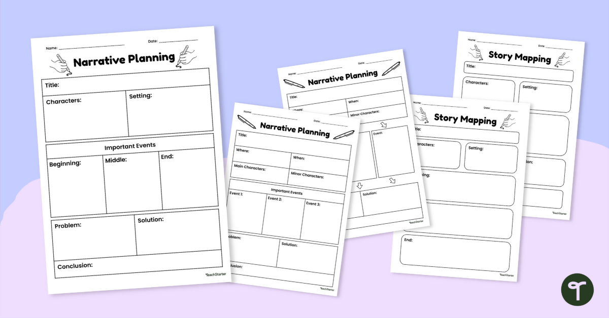 Narrative Writing Planning Template Pack teaching resource