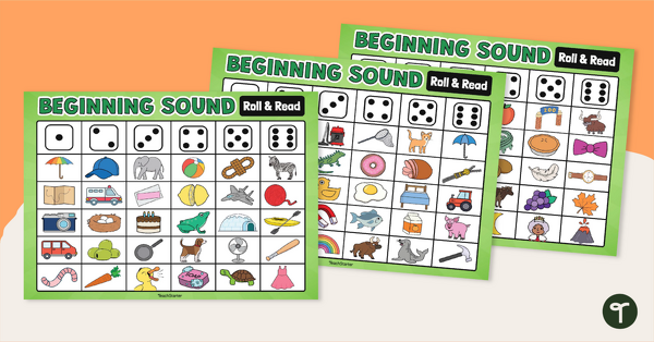 Go to Beginning Sounds Game Boards teaching resource