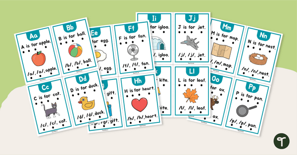 Go to Alphabet Letter Sound Cards teaching resource