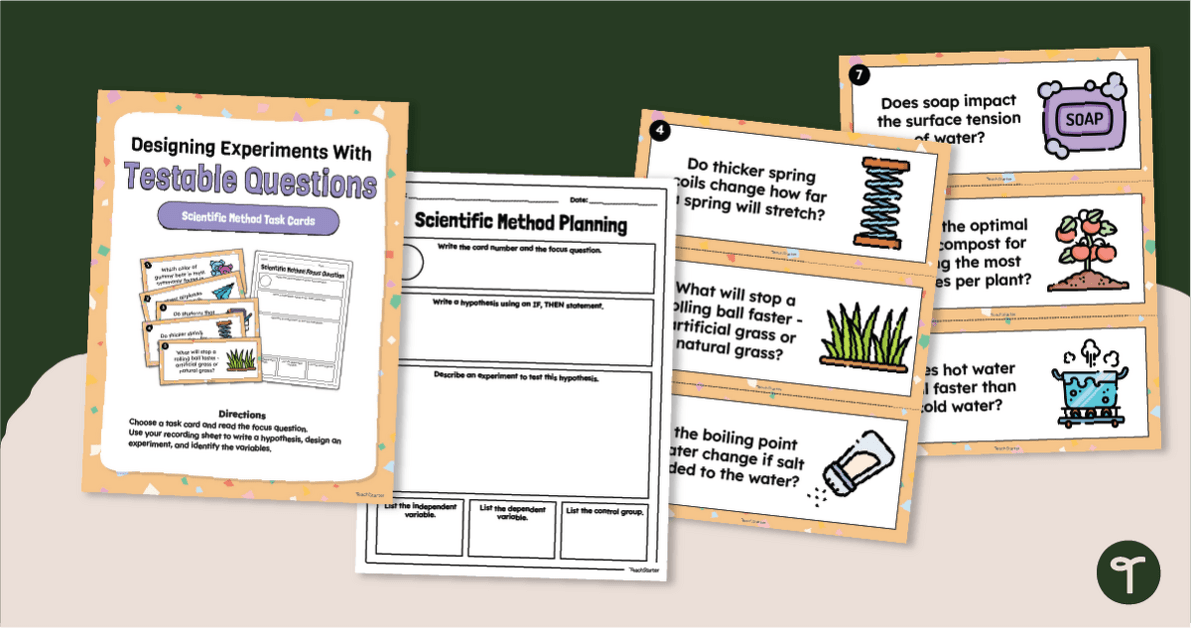 Using the Scientific Method Practice Task Cards teaching resource