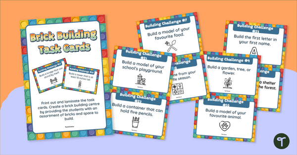 Go to Build It! STEM Brick-Building Challenge Cards teaching resource