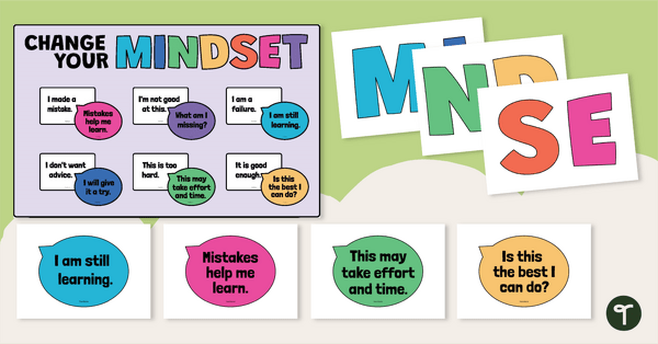 Go to Positive Growth Mindset Posters teaching resource