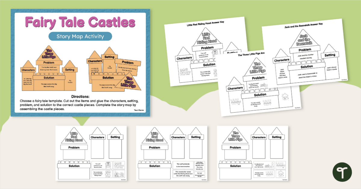 Literary Elements Fairy Tale Sorting Activity teaching resource