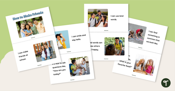 Go to How to Make Friends Social Story teaching resource