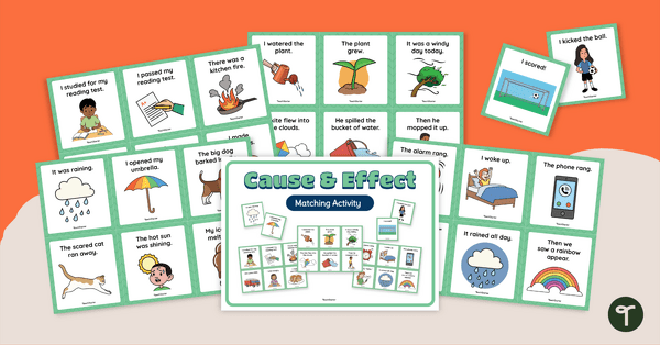 Go to Cause and Effect Matching Cards teaching resource