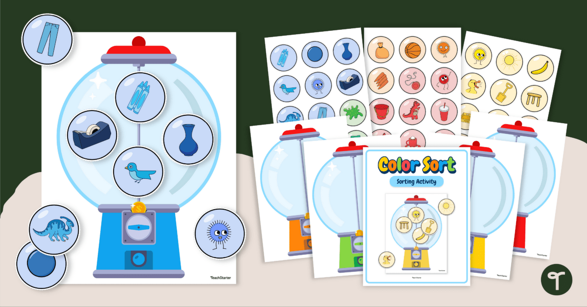 Identifying Colors Game teaching resource