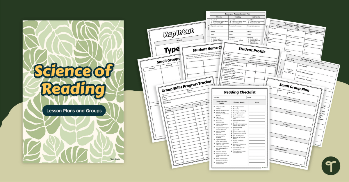 Science of Reading Group Folder Templates teaching resource