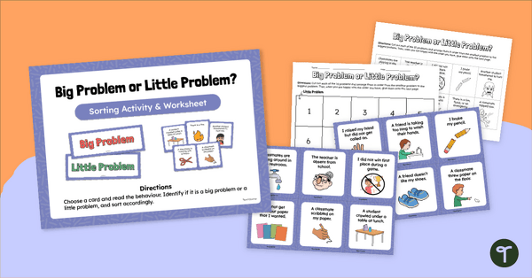 Go to Big Problem or Little Problem? – Sorting Activity teaching resource