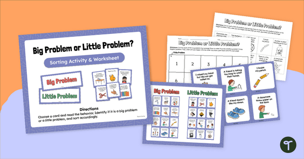 Go to Big Problem or Little Problem? – Sorting Activity teaching resource