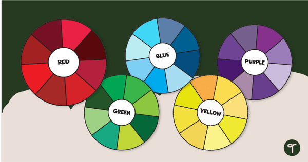 Go to Wheel of Color Words Poster Pack teaching resource