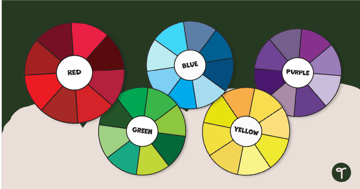 Wheel of Colour Words Poster Pack teaching resource