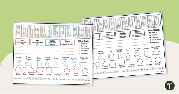 Go to ELA & Math Toolkit Desk Mats - Upper Grades teaching resource