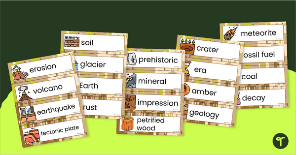 Go to History of Planet Earth - Word Wall Display teaching resource