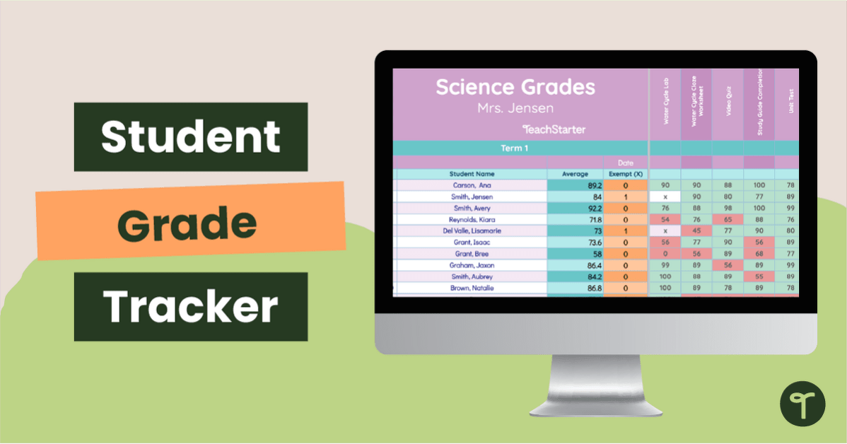 Google Sheets Grade Book teaching resource