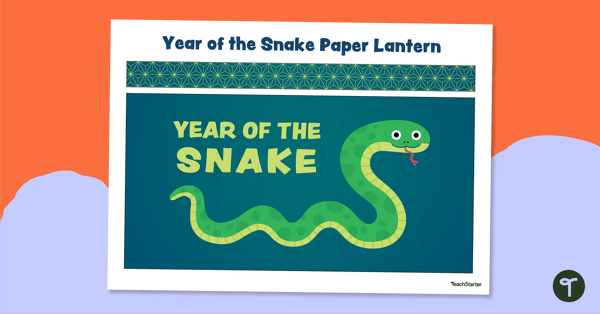 Go to Chinese Lantern Craft - Year of the Snake teaching resource