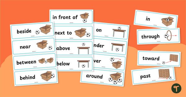 Go to Preposition Flashcards teaching resource